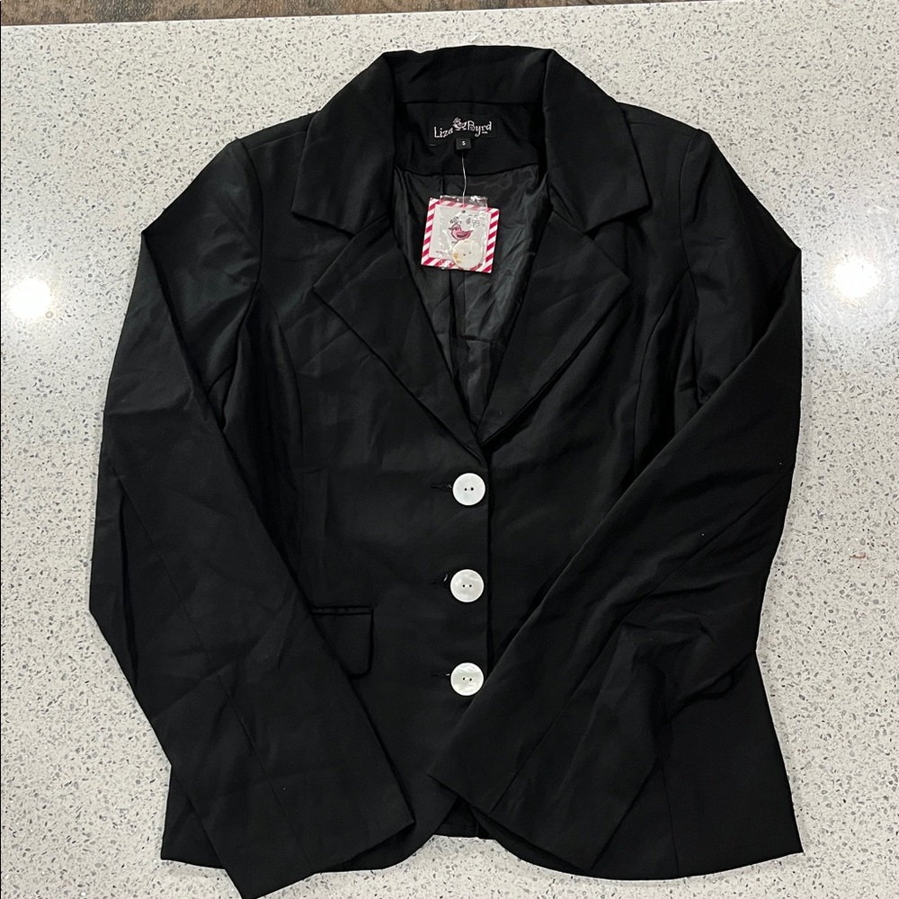 NWT Liza Byrd Claiborne Black Jacket